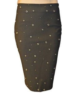 Grommet Lima Skirt- BLACK