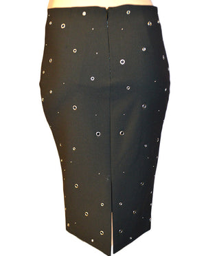 Grommet Lima Skirt- BLACK