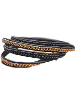 Capri 5 Wrap Bracelet- BLKRG