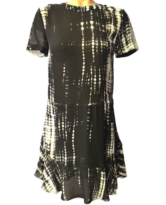 Louise Dress - BLKWHT